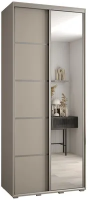 Skriňa s posuvnými dverami so zrkadlom Dakota 5 110 cm 45 cm hĺbky
