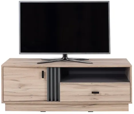 TV stolek se zásuvkou a policemi do obývacího pokoje Allmo