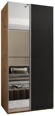 Skriňa s posuvnými dverami so zrkadlom Lux 3 110