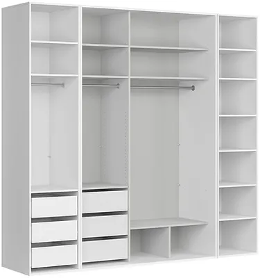 Veľká skriňa so zrkadlom do spálne Flex 250