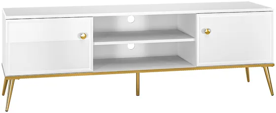 Veľký dvojdverový TV stolík do obývačky Goldin