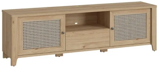 Široký TV stolík so zásuvkou a dvierkami do obývačky Cestino