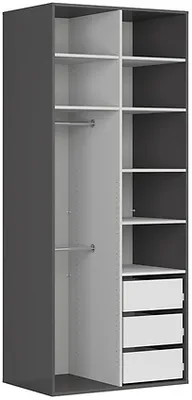 Moderná skriňa so zrkadlom do spálne Flex 100