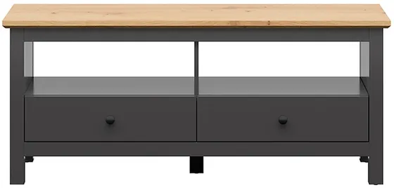 Moderný TV stolík so zásuvkami do obývačky Hesen