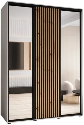 Skriňa s posuvnými dverami so zrkadlom Lanko 2 180 cm 60 cm hĺbky