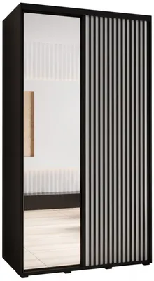 Skriňa s posuvnými dverami so zrkadlom Lanko 2 130 cm 60 cm hĺbky