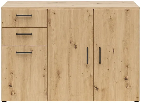 Komoda MultiDo 120 cm s 2 zásuvkami a 2 skrinkami