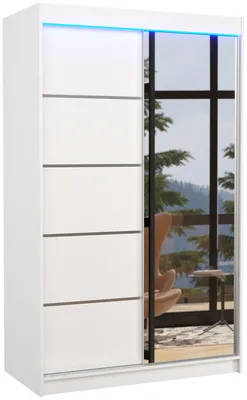 Šatní skříň s osvětlením Nicea 120 cm