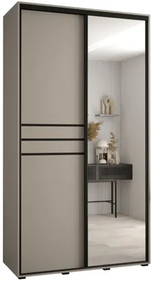 Skriňa s posuvnými dverami so zrkadlom Dakota 11 130 cm 60 cm hĺbky