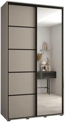 Skriňa s posuvnými dverami so zrkadlom Dakota 5 130 cm 60 cm hĺbky