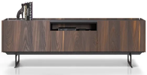 Funkčný TV stolík s otvorenou nikou do obývačky Deco
