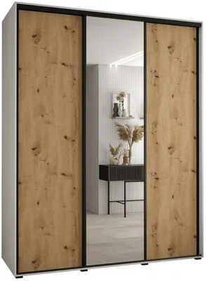 Skriňa s posuvnými dverami so zrkadlom vysoká Davos 3 190 hĺbka 60 cm