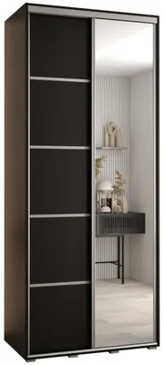 Skriňa s posuvnými dverami so zrkadlom Cannes 5 120 cm 45 cm hĺbky