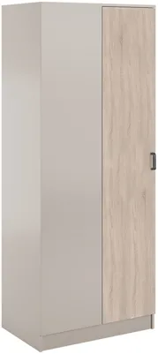 Jednodveřová rohová šatní skříň Kami