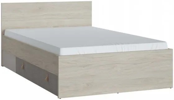 Veľká posteľ so zásuvkou do izby pre mládež Denim