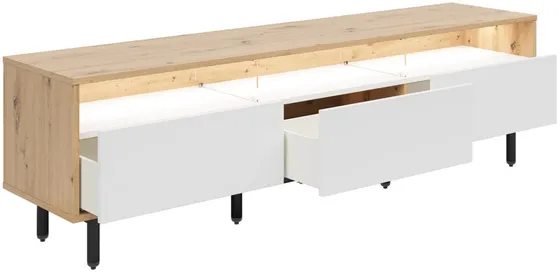 TV stolek Gap 190 cm se 3 zásuvkami