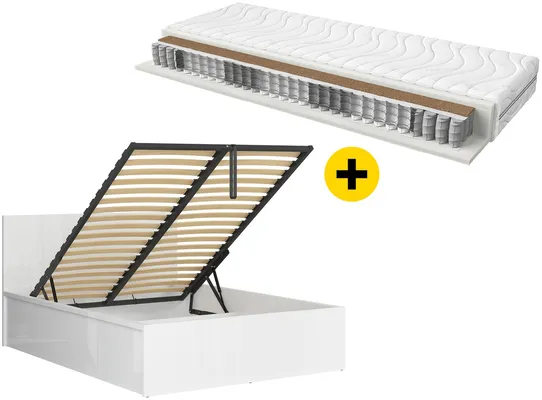 Zostava posteľ Tetrix 140x200 s roštom a matracom Ceres