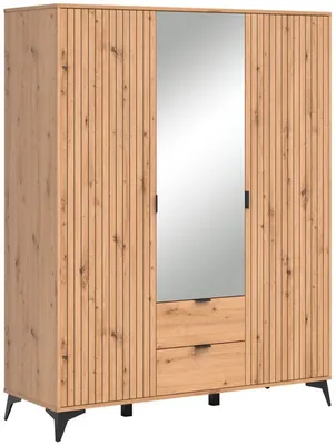 Trojdverová skriňa Lamea so zrkadlom