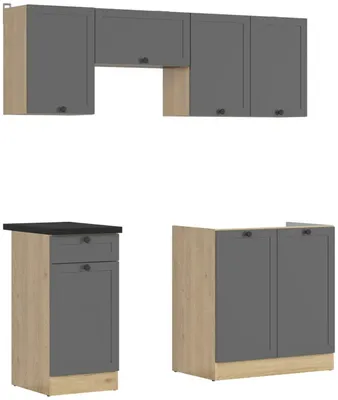 Kuchynská zostava Junona Line 180 cm s pracovnou doskou