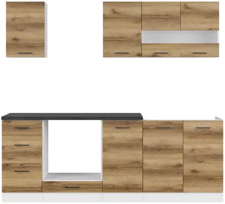 Kuchynská zostava Junona Line 220 cm s pracovnou doskou