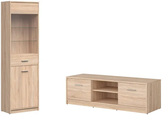 Nábytková zostava Nepo Plus vitrína a TV stolík