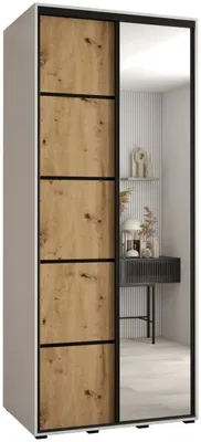 Skriňa s posuvnými dverami so zrkadlom Davos 5 120 cm 60 cm hĺbky