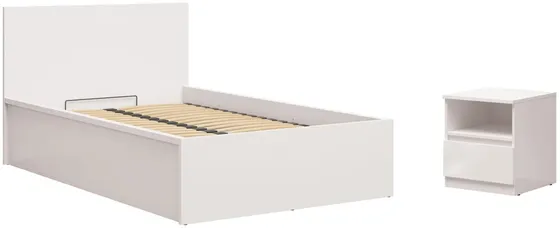 Posteľ do spálne Tetrix 120 B s nočným stolíkom