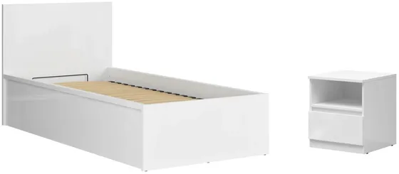 Posteľ do spálne Tetrix 90 B s nočným stolíkom