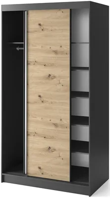 Skriňa s posuvnými dverami so zrkadlom Esville II 120 cm