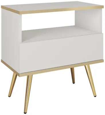 Nočný stolík S54 Oro System na zlatých nožičkách