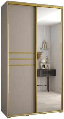 Skriňa s posuvnými dverami so zrkadlom Dakota 11 140 cm 60 cm hĺbky