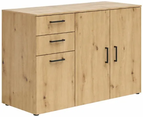 Komoda MultiDo 120 cm s 2 zásuvkami a 2 skrinkami