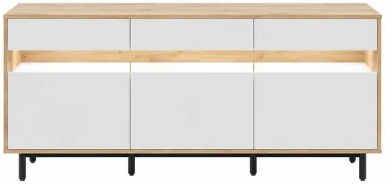 Komoda Gap 190 cm s 3 dvierkami a zásuvkami