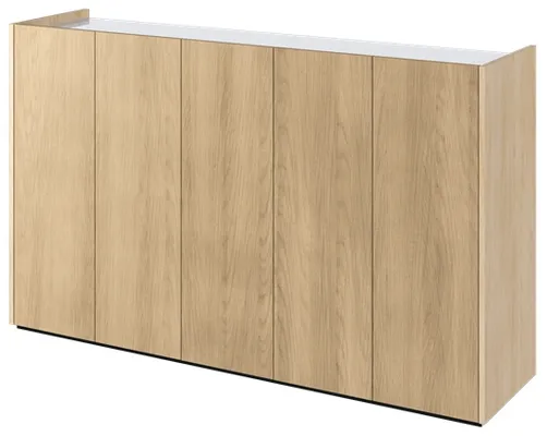 Komoda Easy päťdverová s LED osvetlením v balení 