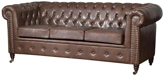 Rozkladacia pohovka trojmiestna Chesterfield Oxford s funkciou spania