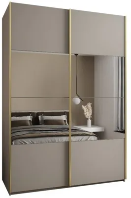 Skriňa s posuvnými dverami so zrkadlom Lux 4 180