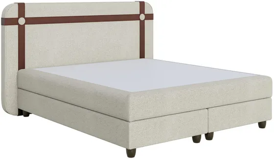 Kontinentálna posteľ Kros 140 na drevených nožičkách