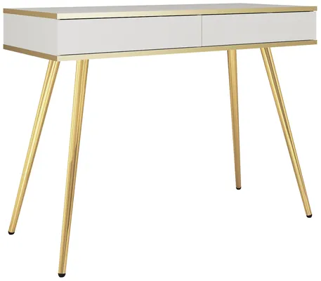 Toaletný stolík T102 Oro System na zlatých nožičkách