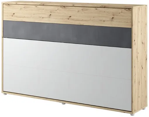 Sklápěcí postel nízká 120 s policemi do studentského pokoje Concept Junior