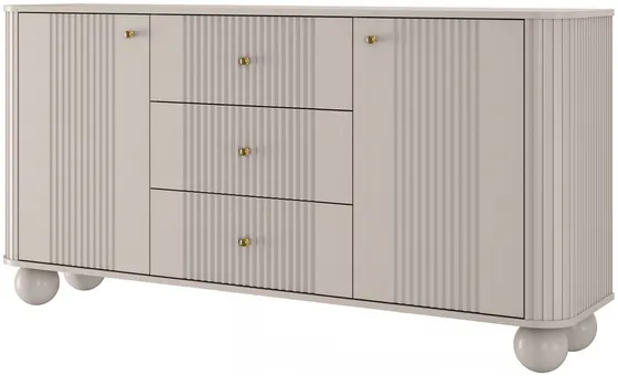 Komoda Vesper 160 s guľatými nožičkami