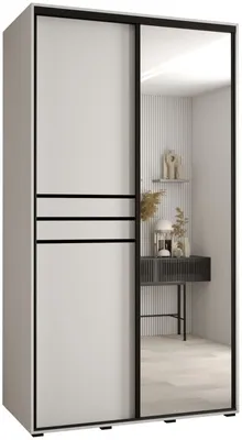 Skriňa s posuvnými dverami so zrkadlom Davos 11 130 cm 60 cm
