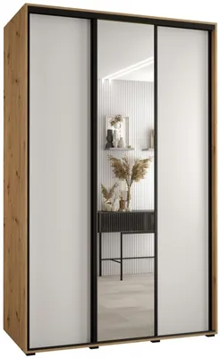 Skriňa s posuvnými dverami so zrkadlom vysoká Davos 3 150 hĺbka 60 cm