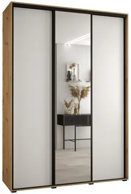 Skriňa s posuvnými dverami so zrkadlom vysoká Davos 3 180 hĺbka 45 cm