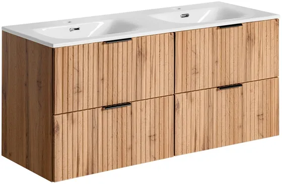 Nábytková zostava Adel Oak 120 s umývadlami na dosku