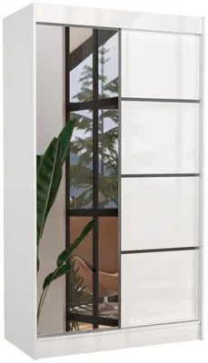 Skriňa s posuvnými dverami so zrkadlom Gilton 120 cm