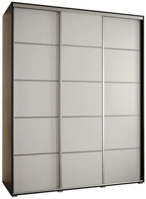 Vysoká šatní skříň s posuvnými dveřmi Davos 4 190, hloubka 60 cm, výška 235,2 cm