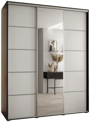 Skriňa s posuvnými dverami so zrkadlom Davos 5 190 cm 60 cm hĺbky