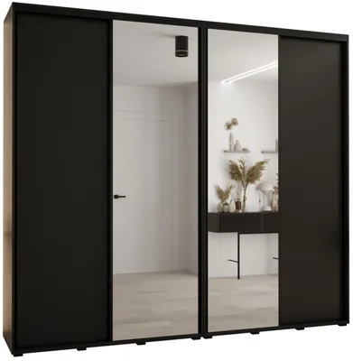 Skriňa s posuvnými dverami so zrkadlom vysoká Davos 3 270 hĺbka 45 cm