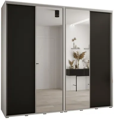 Skriňa s posuvnými dverami so zrkadlom vysoká Davos 3 260 hĺbka 60 cm