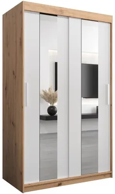 Skriňa s posuvnými dverami so zrkadlom Pole 120